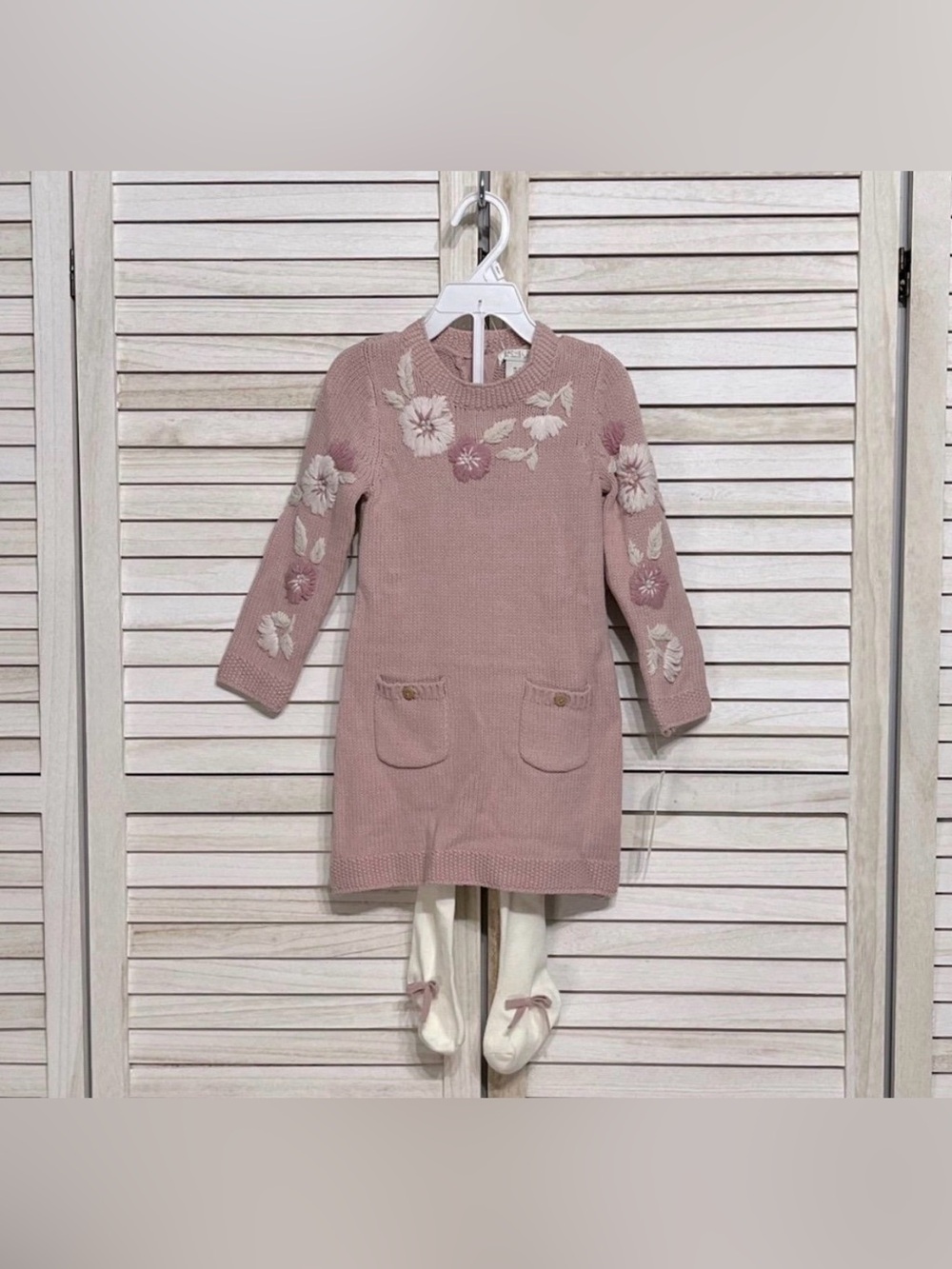 NWT Rachel Zoe Toddler Sweater Dress & Matching Tights